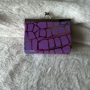 Kiss lock coin wallet purple and holo